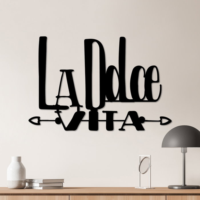 Wallity Dolce Vita 4 - Escultura de pared de metal negra Wallity Dolce Vita 4 - Escultura de pared de metal negra
